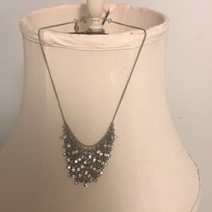 Short silver chain necklace
